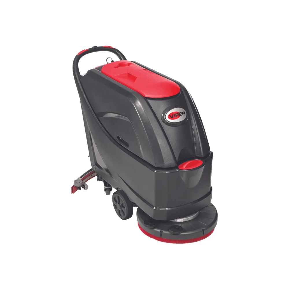 Fregadora de piso de marca Viper de Nilfisk de color negro con rojo