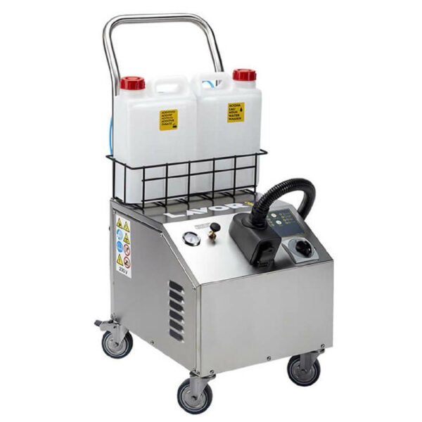 Generador de vapor Lavor modelo GV 1.8 M PLUS ideal para limpieza y sanitización de lugares ideal para industria alimentaria o de estrictos estándares de limpieza y sanitización